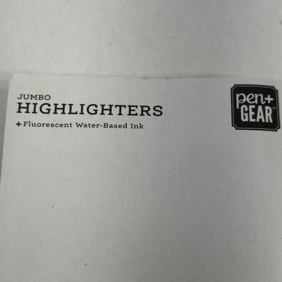 Pen And Gear Yellow Highlighter Chisel Tip Non Toxic 4 Pack New - Picture 5 of 7